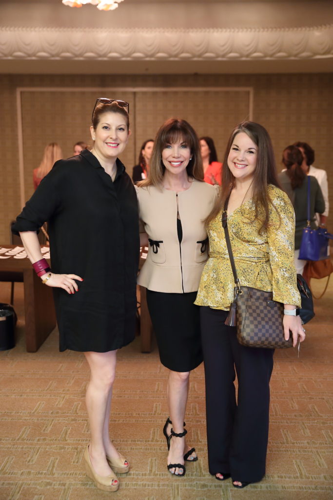 Christina Sacco, Roseann Rogers, Sommer Mayorga at Dress for Success Houston Corporate Guild Power Breakfast. (Photo by Quy Tran)