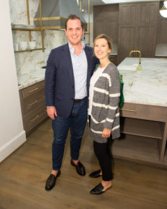 Will Hardy, Olivia Jorgensen at the Tupper Lake open house saluting Compass.