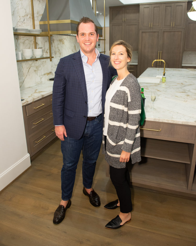 Will Hardy, Olivia Jorgensen at the Tupper Lake open house saluting Compass.