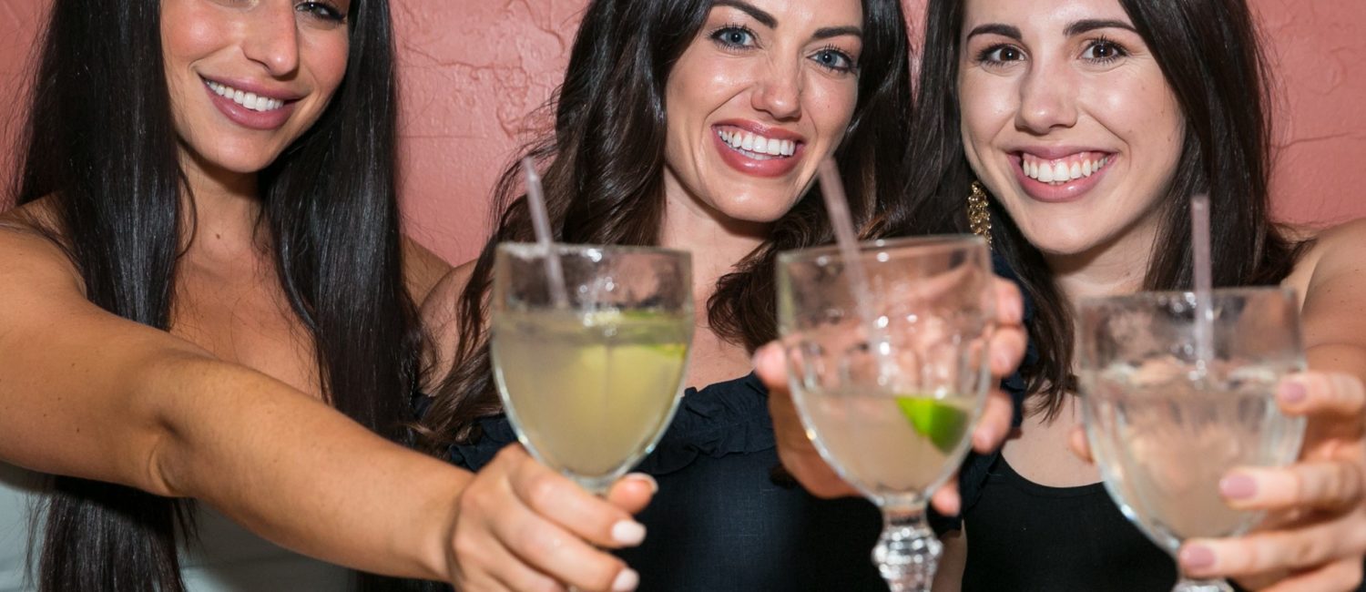 Cori Scherer, Lainie Fritz, Brooke Fritz at the Original Ninfa’s Uptown opening night. (Photo by Emily Jaschke)