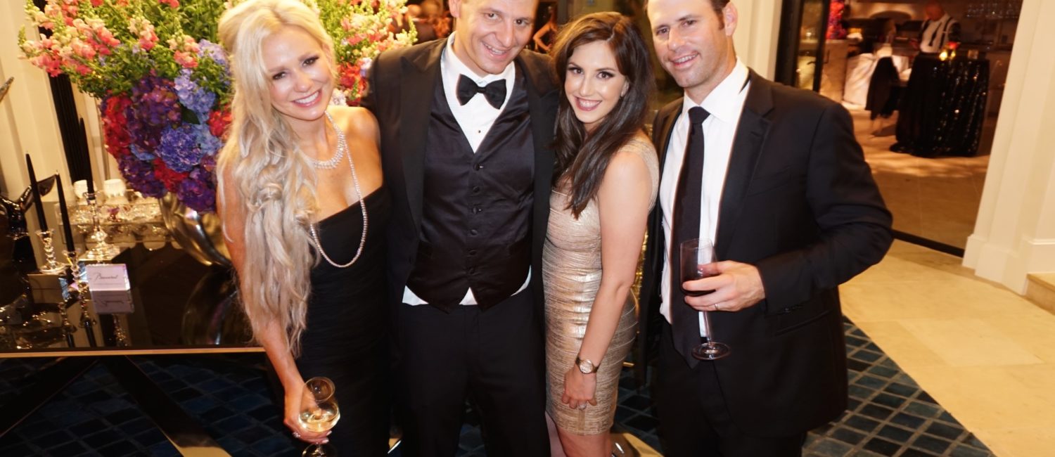 Party hosts Kisha & Jason Itkin with Zoie & Andrew Itkin at Theorem Wine release party. (Photo by Al Torres Photography)