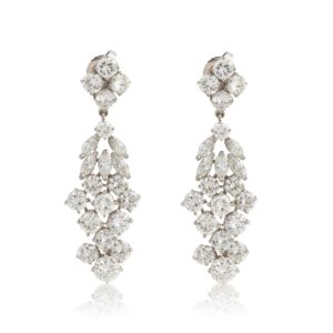 The $27,000 diamond earrings contributed to the Heart Ball dinner evening by Tenenbaum Jewelers. (Photo by Alexander's Fine Portrait Design)