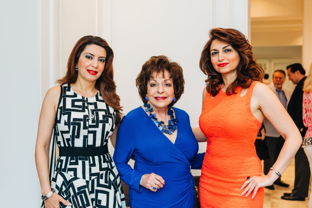 Dr. Parissa Mohajer, Judy Nichols, Mahzad Mohajer at the Houston PetSet 'Fierce & Fabulous' fundraiser/open house. (Photo Bonner Rae Photography)