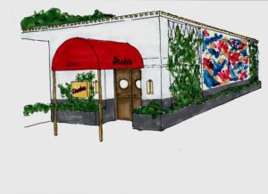 Drake’s Dallas restaurant Exterior Rendering
