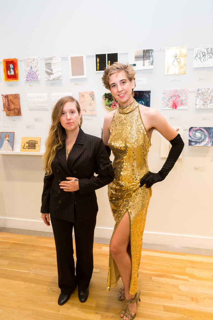 Emily Peacock, Iva Kinnaird at DiverseWorks' Luck of the Draw. (Photo by Alex Barber)