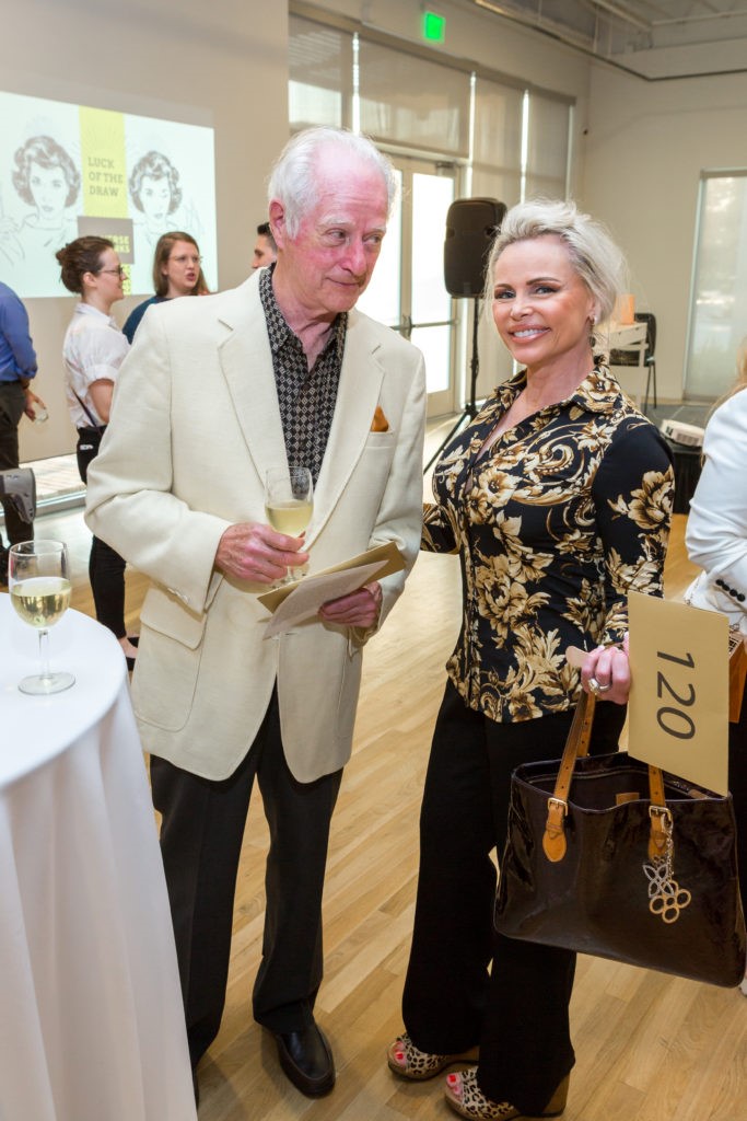 Harry Bowles & Ada Hicks Bowles at DiverseWorks' Luck of the Draw. (Photo by Alex Barber)