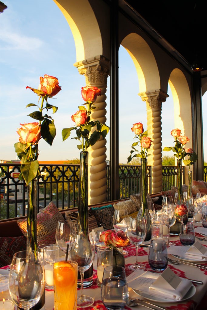 Carolina Herrera's rosy dinner at Park House