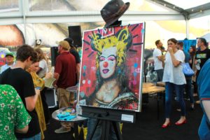 One of Mr. D’s creations at Fifth Anniversary of Mr. D’s “Preservations la Creation” mural in Midtown. (Photo by Chris P. Bachman)