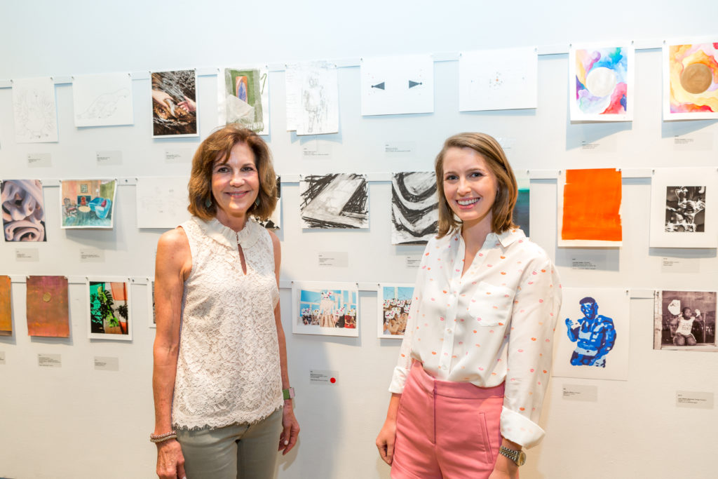 Co-chair Jereann Chaney, Holland Chaney  at DiverseWorks' Luck of the Draw. (Photo by Alex Barber)