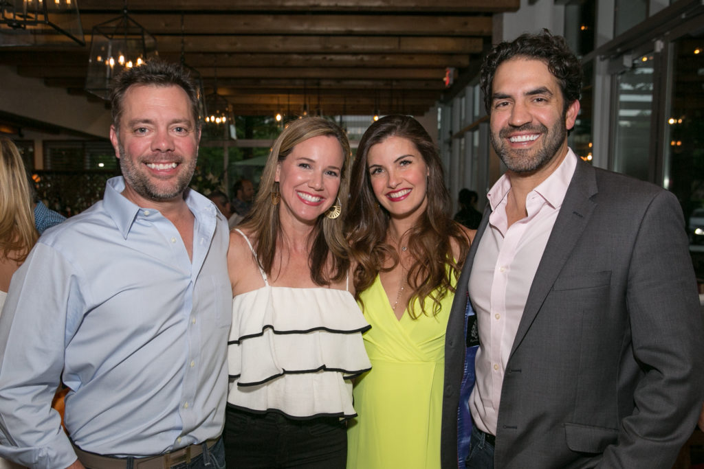 John & Stacy Andell, Lesli & James Gierz at the Original Ninfa's Uptown opening night. (Photo by Emily Jaschke)