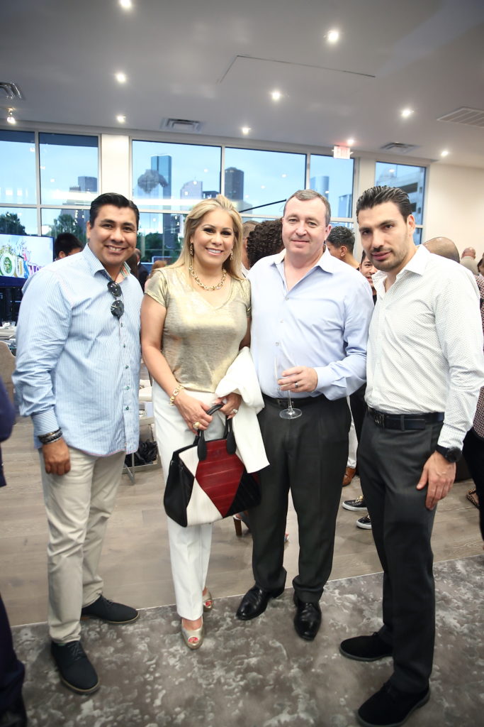 Julio Mojiza, Wilka Toppins, David Foster, Mauricio Sanchez (Photo by Quy Tran)