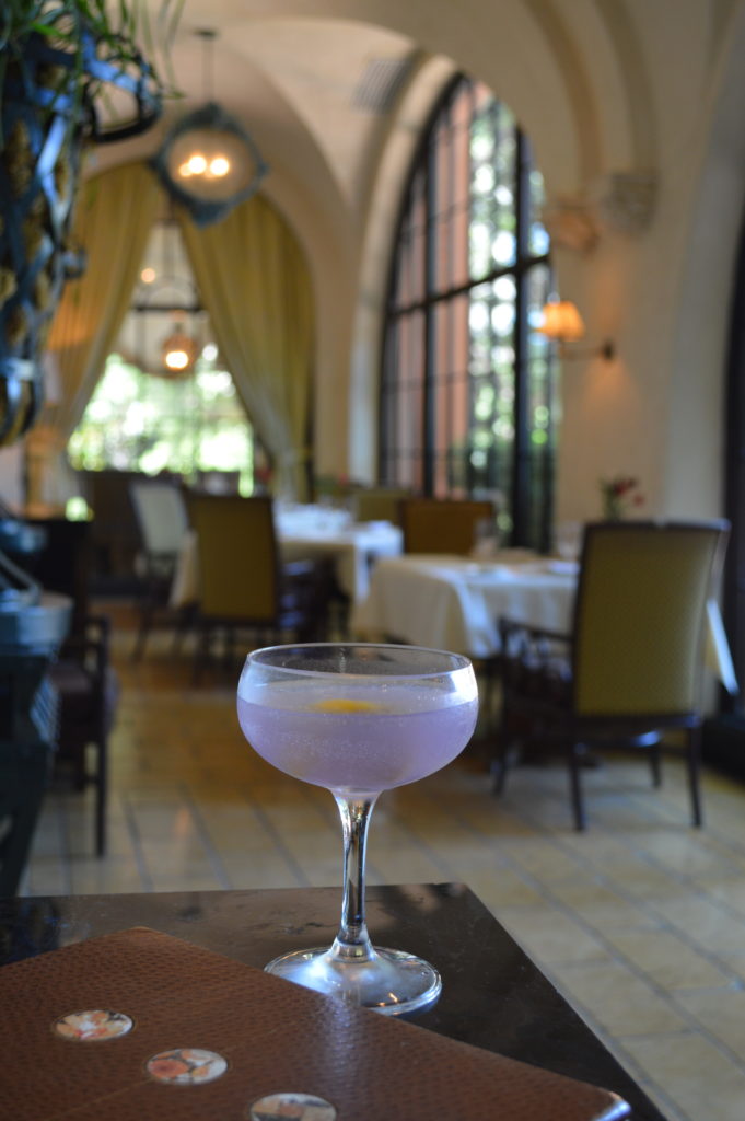 The Mansion Bar's Lavender Aviation. 
