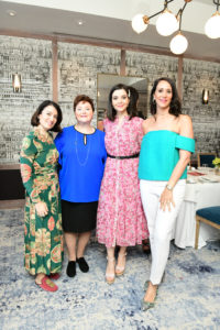 Margherita Ligato, Helene Zadok, Leila Asgari, Amy Zadok at Zadok Jewelers’ Pasquale Bruni luncheon at La Table.