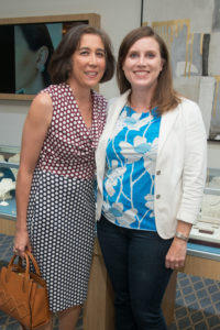Marisa Hurd, Tracy LeRoy at the Deutsch Houston Belles and Baubles happy hour (Photo by Jacob Power)