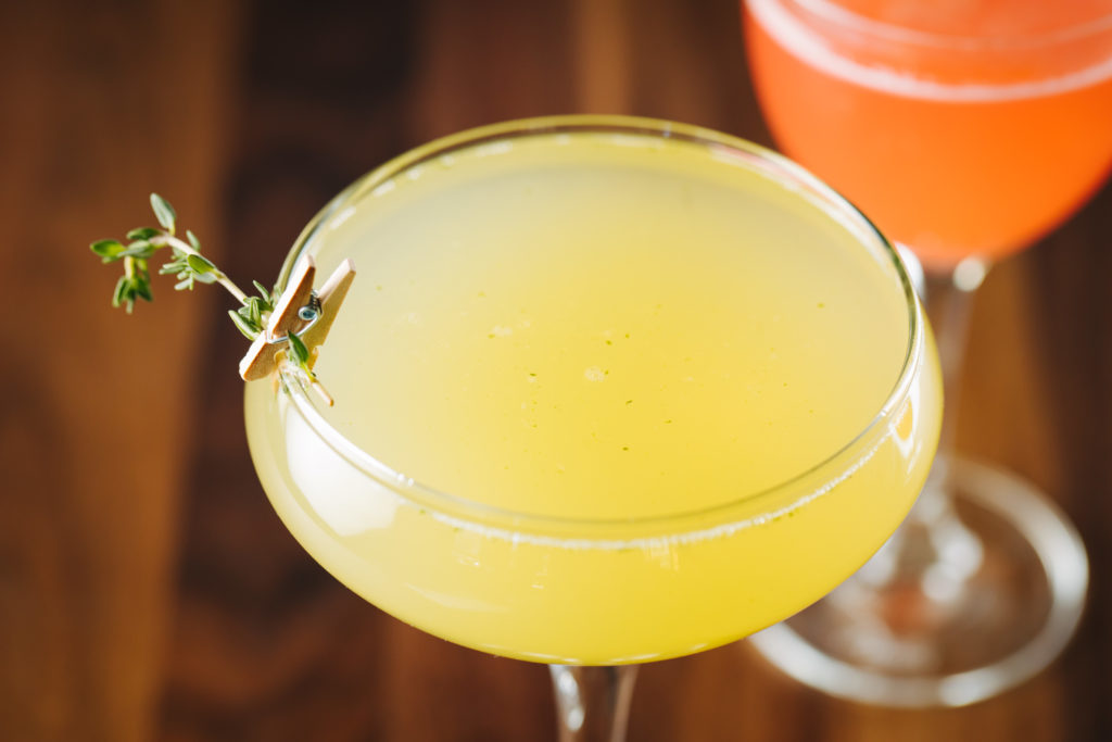 Matcha Garden Cocktail has Asian inspiration.