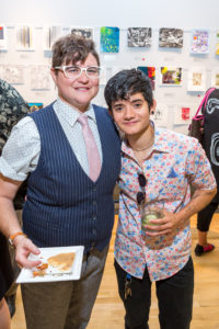 Moe Penders, Stephanie Gonzalez at DiverseWorks Luck of the Draw (Photo by Alex Barber)