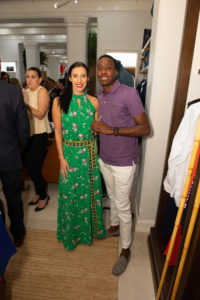 Kerstin Carpenter, Ervin Jackson at the Ralph Lauren opening in the Houston Galleria. (Photo by Emile C. Browne)