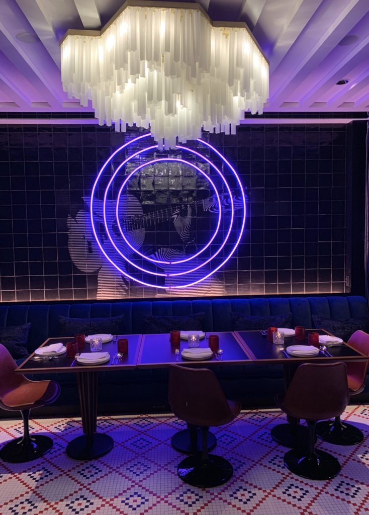 There are many private rooms tucked away, bathed in blue light.  (Photo by Public Content)