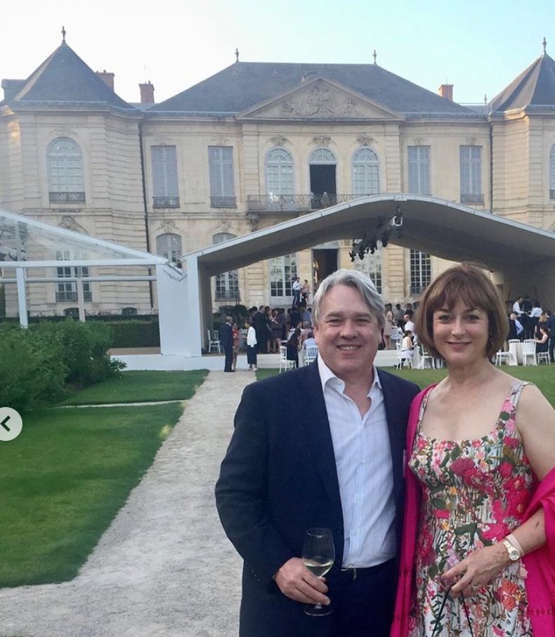 Art collectors and philanthropists Reggie & Leigh Smith celebrating at the Rodin Museum the 10th anniversary of the Paris office of international law firm King & Spalding. (Photo by Instagram photos)