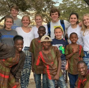 Cal-a-Vie owner Terri Havens with family and friends in Zambia, a trip that included teaching in a local classroom.. (Photo by Instagram photos)