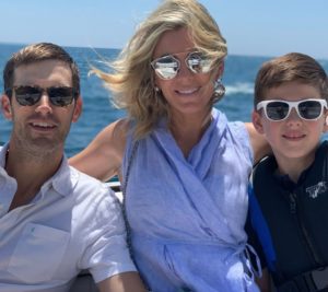 Austin-based oilman Lee Nix with his wife, interior designer Kristen, and Ryan, one of their three sons, yachting on the Med with family before heading to Rome. (Photo by Instagram photos)