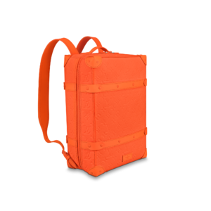 Soft Trunk Backpack PM Taurillon Monogram Orange_Side view