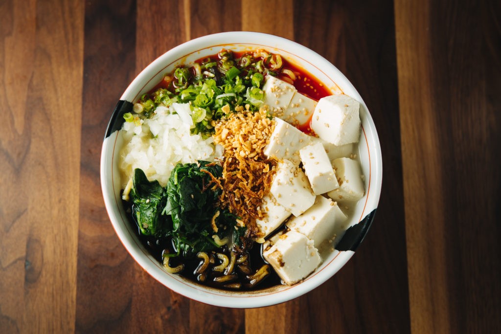 Jinya's spicy creamy vegan ramen may make you realize you might not need meet anymore.