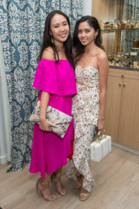 Susan Nguyen, Danmarie Bunag at the Deutsch Houston Belles and Baubles happy hour (Photo by Jacob Power)