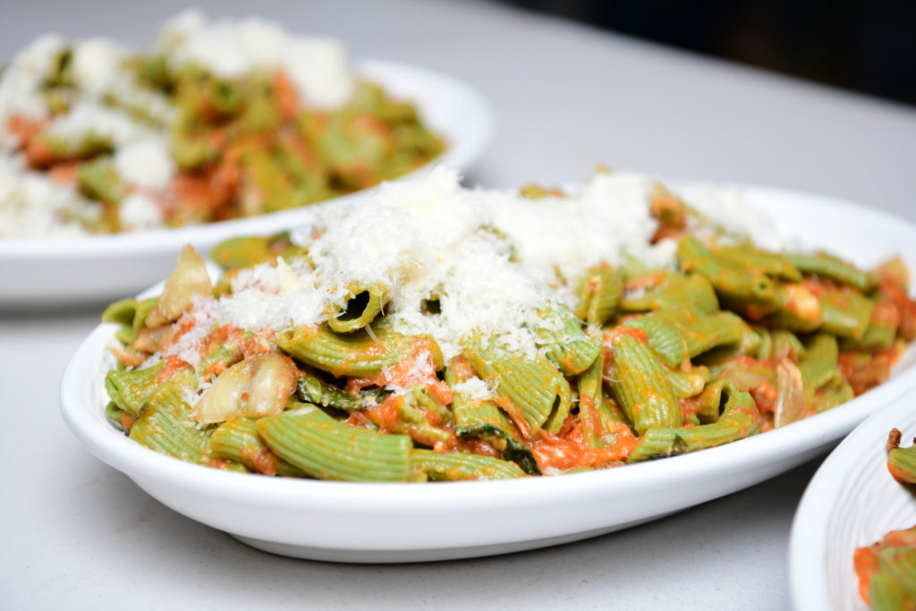 Chef Ben McPherson's tomato leaf rigatoni (Photo by Daniel Ortiz)