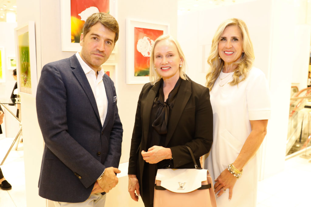Marc Chaya, Jan Vitenas, Jennifer Robinson at Maison Francis Kurkdjian's "Expanded Drops" at Neiman Marcus. (Photo by Priscilla Dickson)