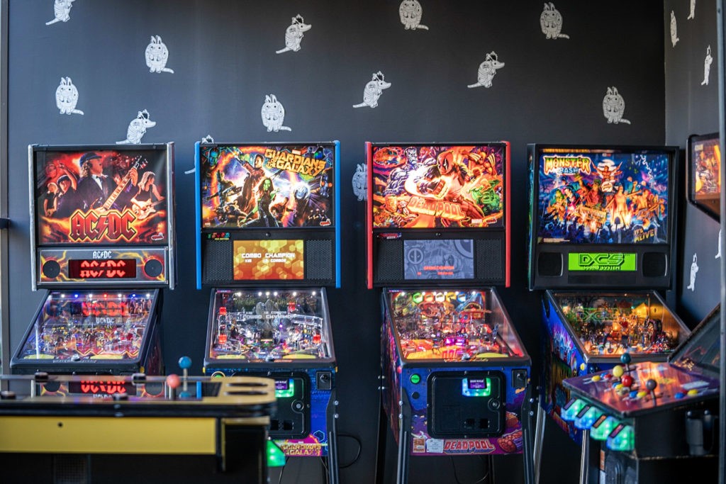 The new experiential spot has tons of activities like arcade games. 