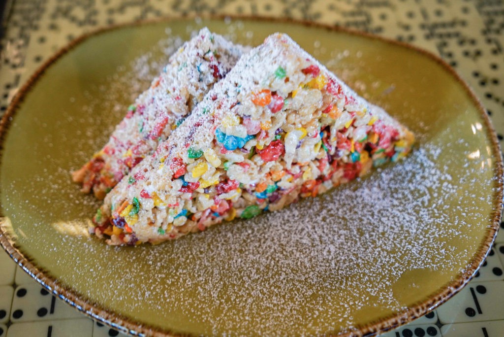 The Tutti Fruity is a combination of Fruity Pebbles and Rice Crispy cereal.