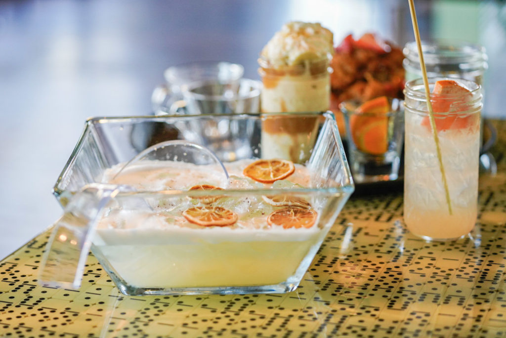 You can order a punch bowl of cocktail for your group.