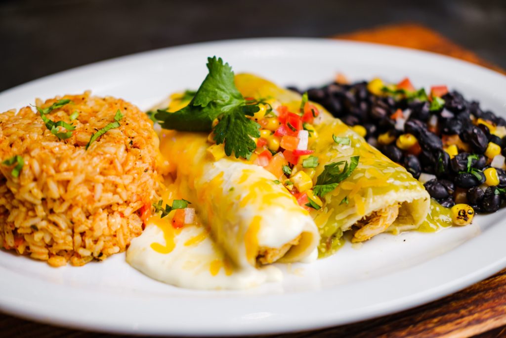 Enchiladas Verdes Y Crema at Primos.