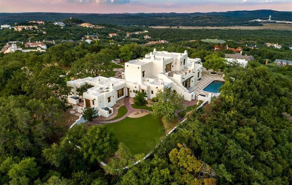 george strait mansion aerial view