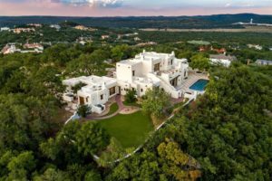 george strait mansion aerial view