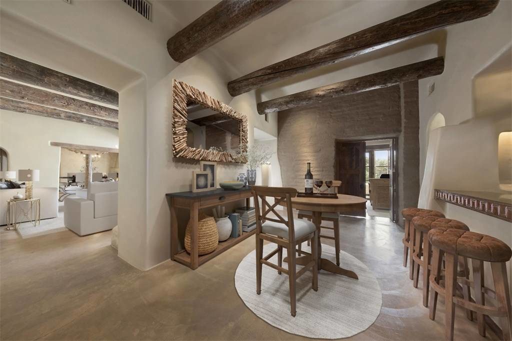 The mansion features an inviting open floor plan. 