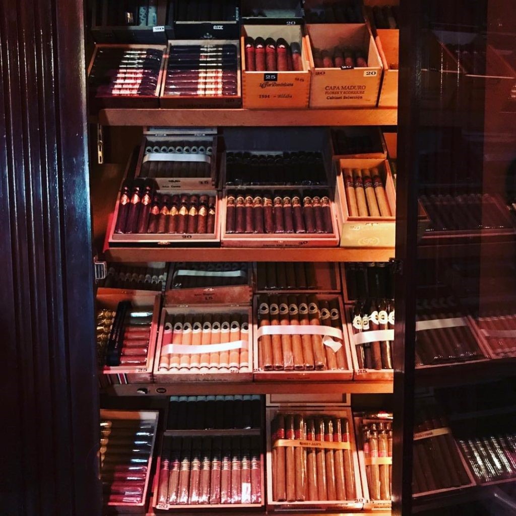 Channel your inner Samantha at Javier's Cigar Bar.