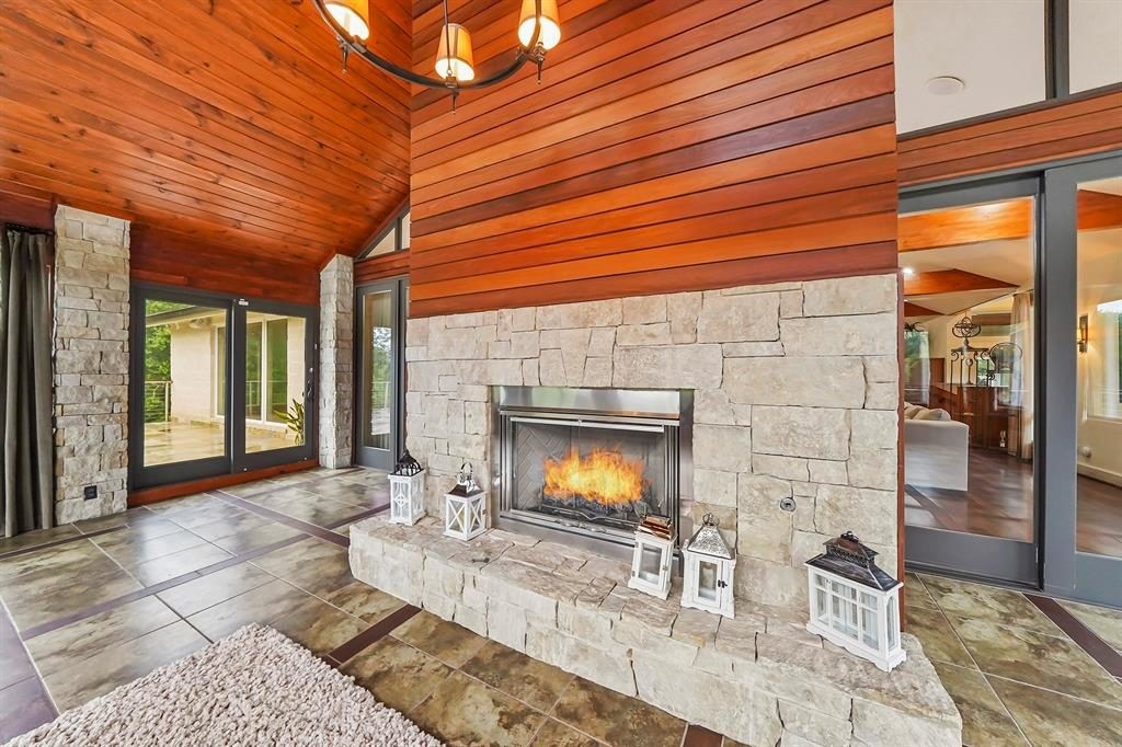 Nothing says home like a charming fireplace. 