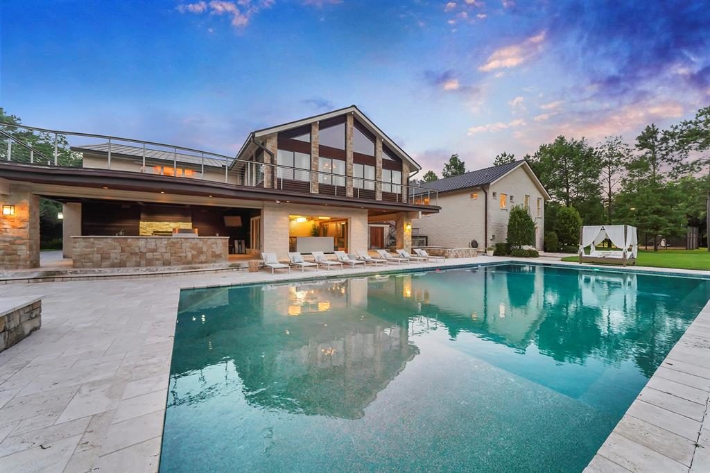 The mansion boasts one of the largest resident pools in the state. 