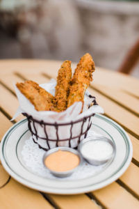 Chicken-fried pickle spears (Photo by Bonner Rhea)