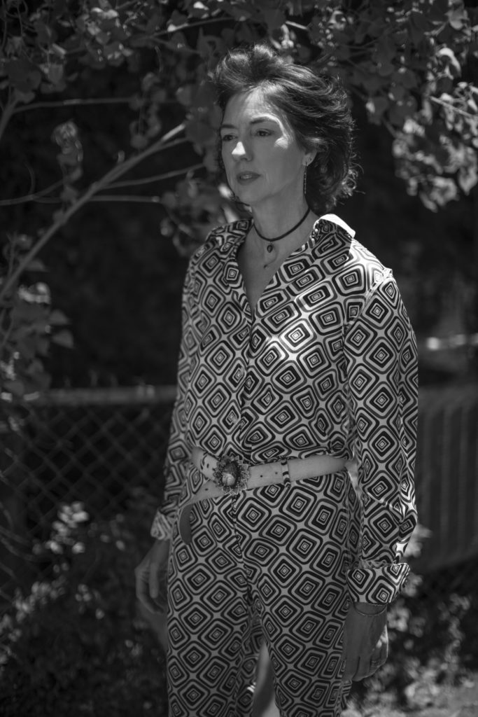 Franny Koelsch Jeffries wears Ears of Buddha from a future collection (Photo by Ana Hop)