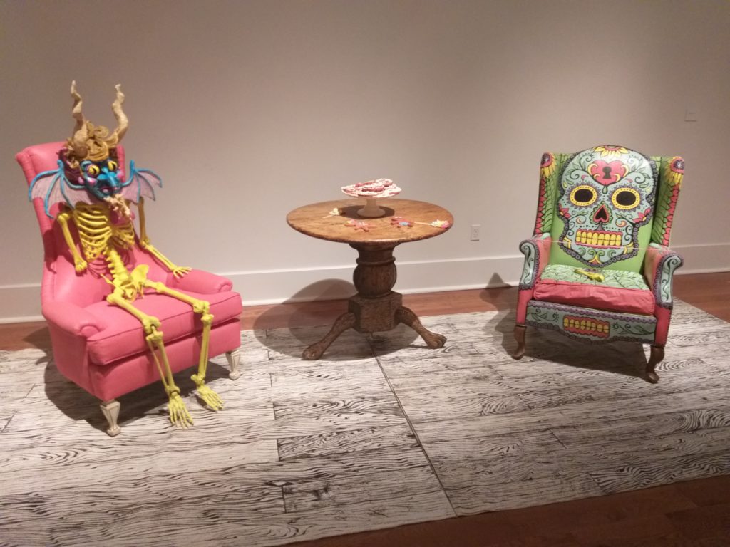 Chuck & George's droll installation at Galveston Arts Center, "C & G Situation," 2013. (Photo by CDA)