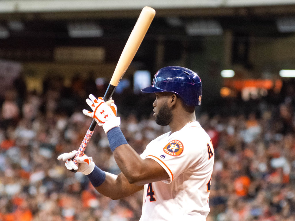 Yordan Alvarez collects RBIs the way kids used to collect baseball cards. (Photo by F. Carter Smith)
