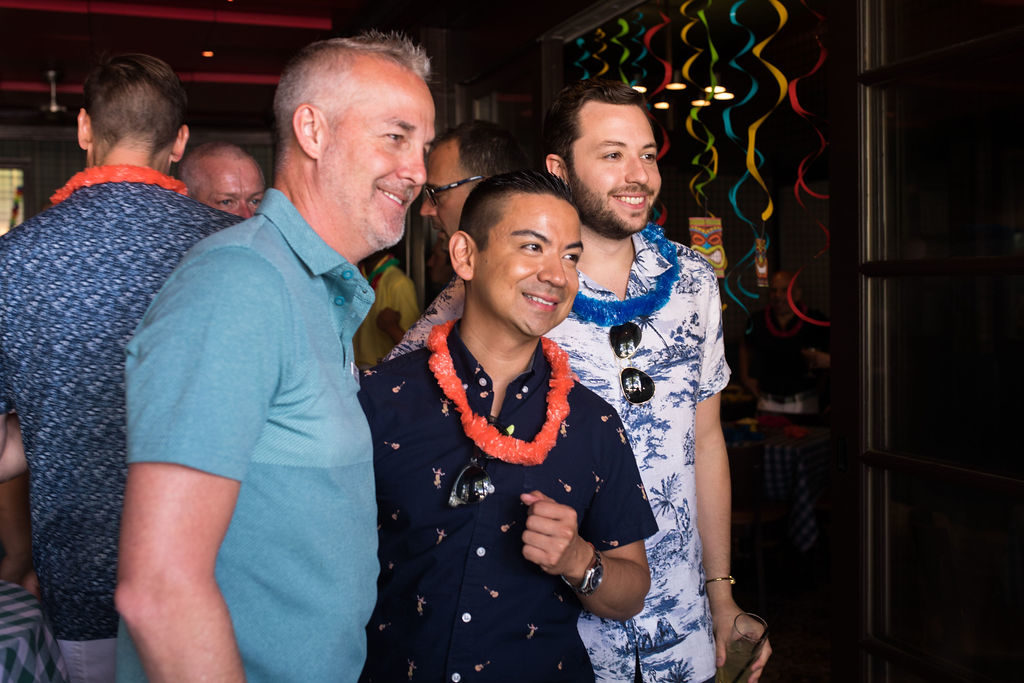 Gary Wood, Jeremy Ronquillo, friend(Photo by Leah Wilson)