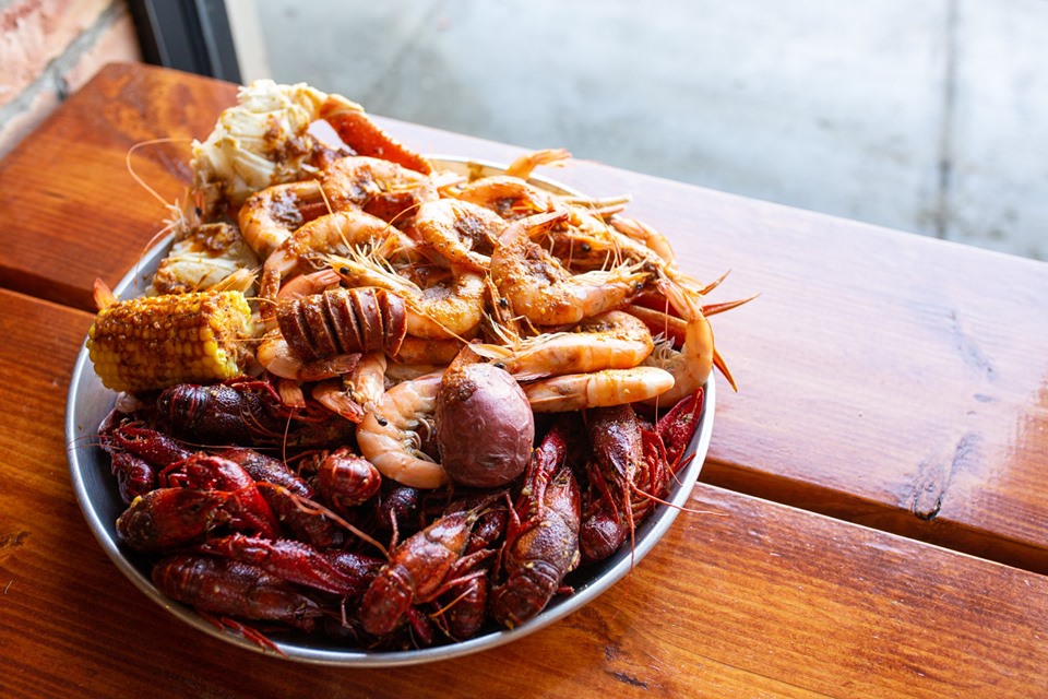 Seafood galore at The Crab Station. Courtesy of Crab Station