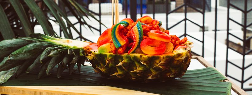 The El Loco pineapple bowl at 77 Degrees.