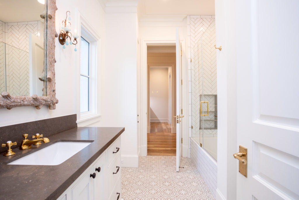 Each of the six full baths makes a statement. (Photo by Savannah Montgomery)