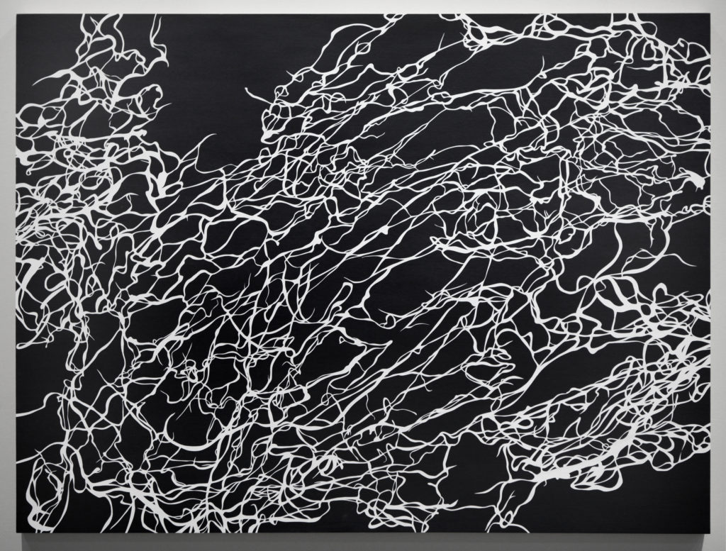 Beili Liu's "Affine/Fragment #1-3 (Triptyc)," 2012, at Asia Society Texas Center (Courtesy the artist)