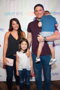 Caroline Harris, Lily Harris, Will Harris, Jack Harris at George Springer’s Bowling Benefit (Photo by Todd Parker, STP Images)